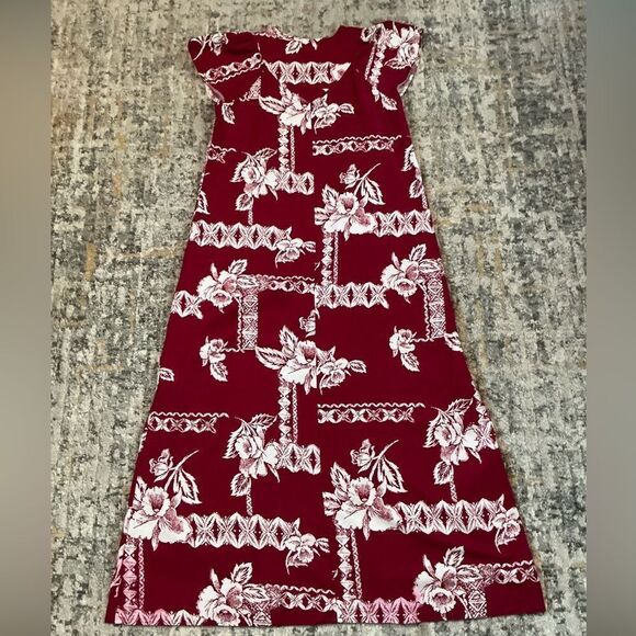 VINTAGE MALIHINI HAWAIIAN MAXI DRESS! EUC! SIZE S - Picture 10 of 14
